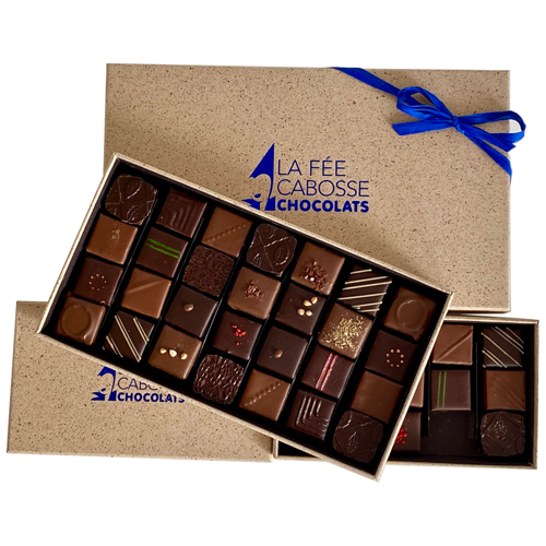 Coffret Luxe de fins chocolats sans sucre pour diabétiques 145g - B